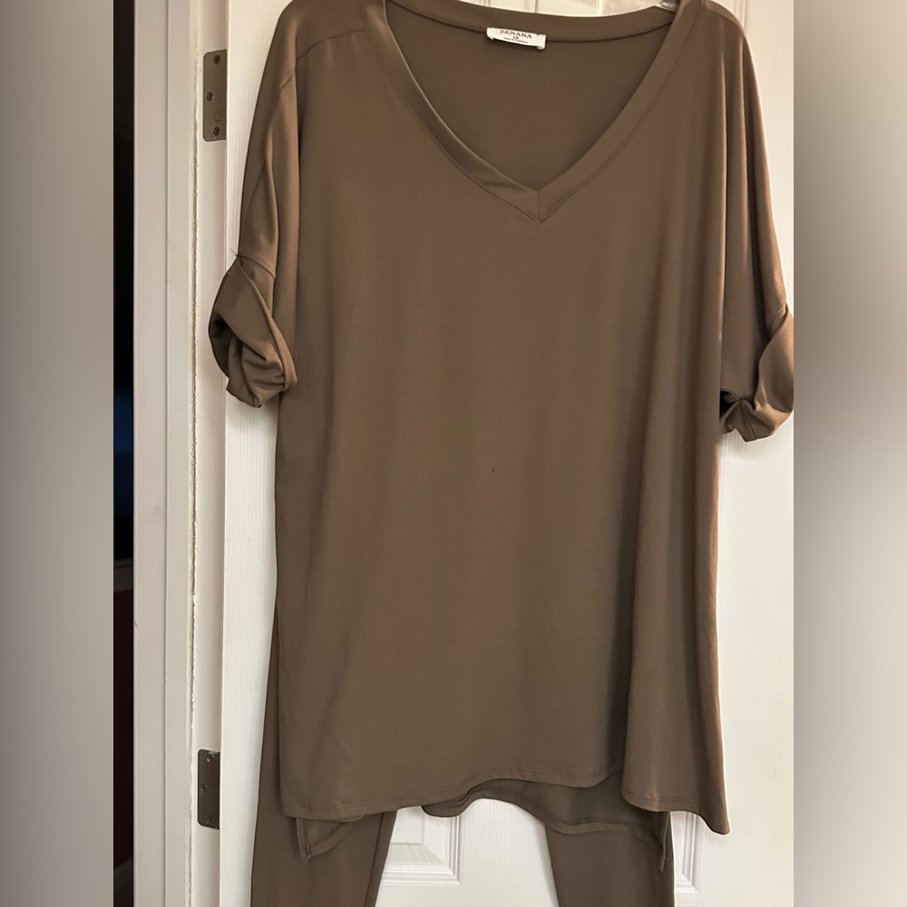 Mocha two piece butter soft set